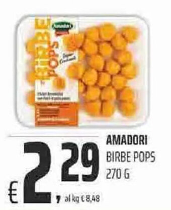 Coop Amadori Birbe Pops 270 g offerta