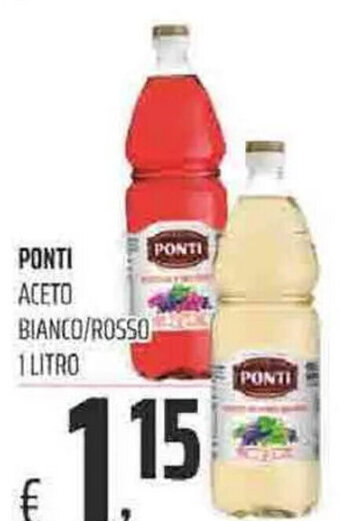 Coop Ponti Aceto Bianco/Rosso 1 Litro offerta