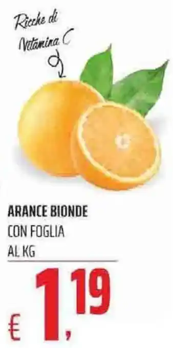 Coop Arance Bionde Con Foglia offerta