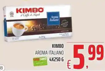 Coop Kimbo Aroma Italiano 4 x 250 g offerta