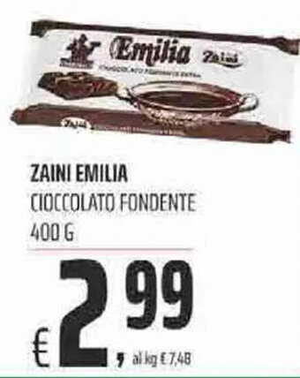 Coop Zaini Emilia Cioccolato Fondente 400 g offerta