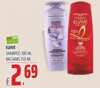 Coop Elvive Shampoo 300 ml, Balsamo 250 ml offerta