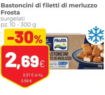 Coop Frosta Bastoncini di Filetto Di Merluzzo Surgelati pz. 10 - 300 g offerta