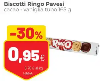 Ringo Pavesi Biscotti Cacao - Vaniglia Tubo 165 g