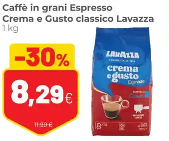 Coop Lavazza Caffè In Grani Espresso Crema E Gusto Classico 1 kg offerta
