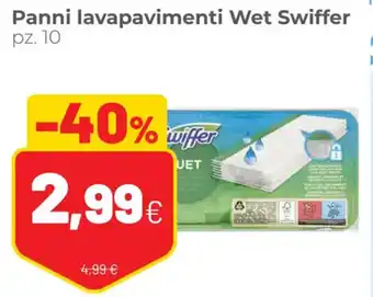 Coop Swiffer Wet Panni Lavapavimenti pz. 10 offerta