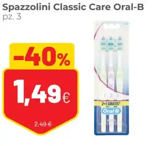 Coop Oral-B Spazzolini Classic Care pz.3 offerta