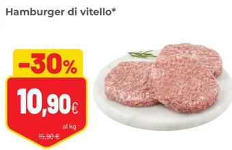 Coop Hamburger di Vitello offerta