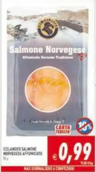 Icelander Salmone Norvegese Affumicato 50g