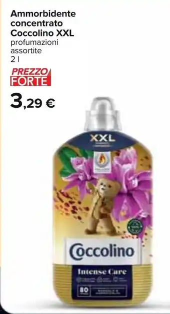 Carrefour Coccolino Ammorbidente concentrato XXL 2 l offerta