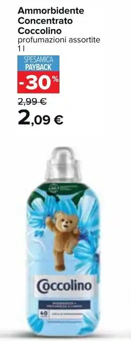 Carrefour Coccolino Ammorbidente Concentrato 1 l offerta