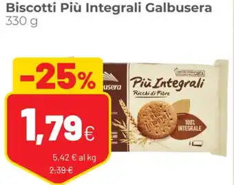 Coop Galbusera Più Integrali Biscotti 330 g offerta