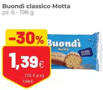 Coop Buondì Classico Motta pz.6 x 198 g offerta