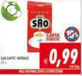 Pim Supermercati Sao Caffè Intenso 250g offerta