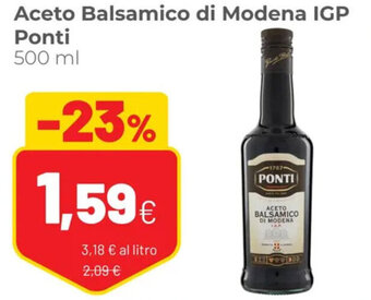 Coop Ponti Aceto Balsamico di Modena IGP 500 ml offerta