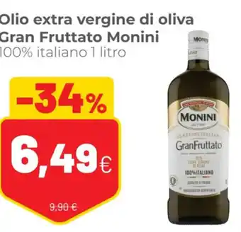 Coop Monini Gran Fruttato Olio Extra Vergine di Oliva 100% Italiano 1 Litro offerta