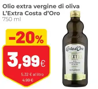 Coop Costa D'Oro L'Extra Olio Extra Vergine Di Oliva 750 ml offerta