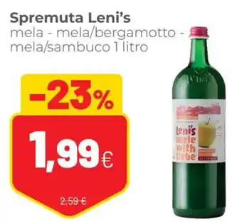 Coop Leni's Spremuta Mela - Mela/Bergamotto - Mela/Sambuco 1 Litro offerta