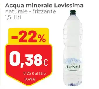 Coop Levissima Acqua Minerale Naturale - Frizzante 1,5 Litri offerta