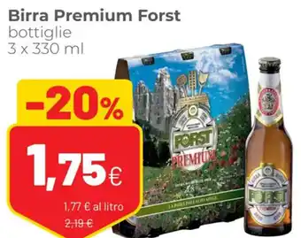 Coop Forst Premium Birra Bottiglie 3 x 330 ml offerta