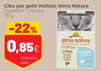 Coop Holistic Almo Nature Cibo Per Gatti Digestive - Urinary 70 g offerta