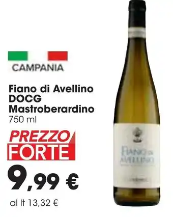 Carrefour Mastroberardino Fiano di Avellino DOCG 750 ml offerta