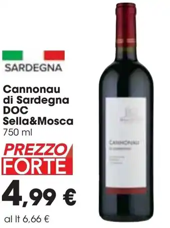 Carrefour Sella & Mosca Cannonau di Sardegna DOC 750 ml offerta