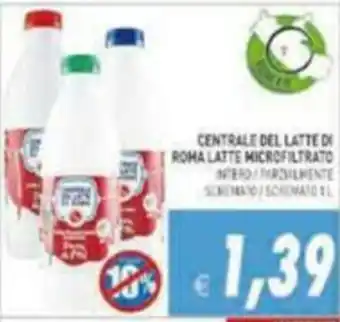 Pim Supermercati Centrale del Latte di Roma Latte Microfiltrato offerta