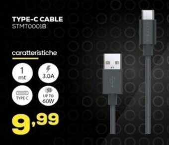 Euronics Stealth Type-C Cable offerta
