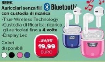 Euronics Cellularline Auricolari Senza Fili Con Custodia di Ricarica offerta