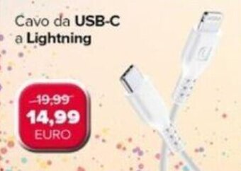 Euronics Cellularline Cavo da USB-C a Lightning offerta
