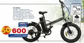 Euronics Vivo M-VR122 Fat Bike Telaio In Acciaio offerta