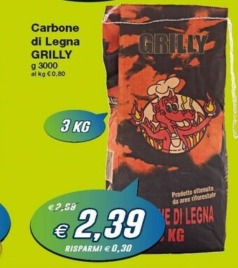 Prix Quality Grilly Carbone Di Legna offerta