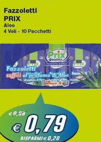 Prix Quality Fazzoletti offerta