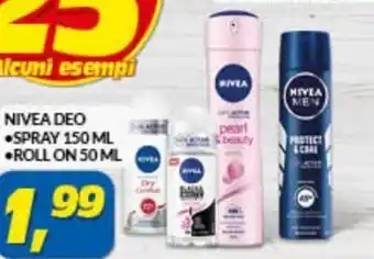 Risparmio Casa Nivea Deo Spray 150 ml / Roll On 50 ml offerta