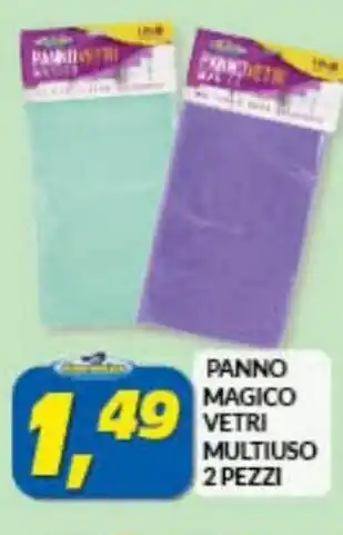 Risparmio Casa Panno Magico Vetri Multiuso 2 pezzi offerta