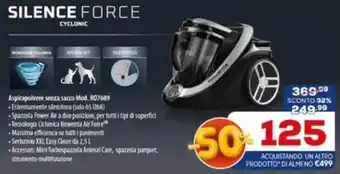 Euronics Silence Force Cyclonic Aspirapolvere senza sacco Mod. R07689 offerta