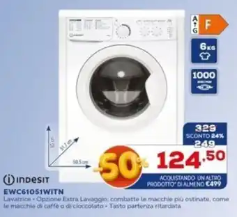 Euronics Indesit EWC61051WITN offerta