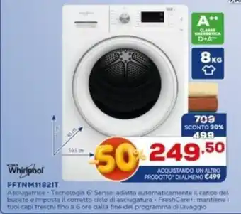Euronics Whirlpool FFTNM1182IT offerta