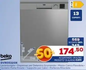 Euronics beko DVN05320X offerta
