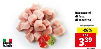 Lidl Bocconcini di fesa di tacchino offerta