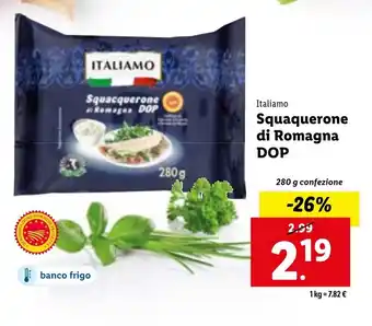 Lidl Italiano Squaquerone di Romagna DOP 280 g confezione offerta