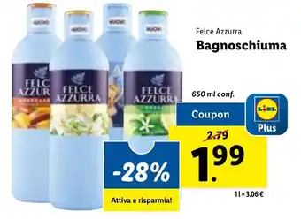 Lidl Felce Azzurra Bagnoschiuma 650 ml conf. offerta