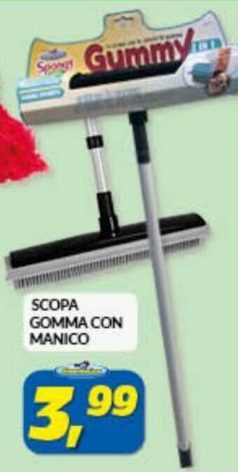 Risparmio Casa Scopa Gomma con Manico offerta