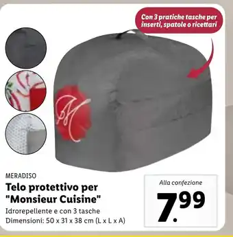Lidl Meradiso Telo protettivo per Monsieur Cuisine 50x31x38 cm (LxLxA) offerta