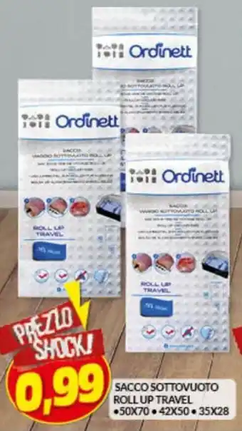 Risparmio Casa Ordinett Sacco Sottovuoto Roll Up Travel offerta