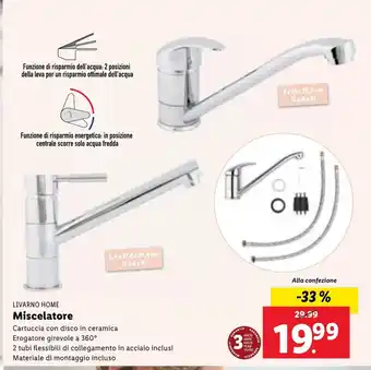 Lidl Livarno Home Miscelatore offerta