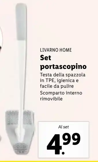 Lidl Livarno Home Set portascopino offerta