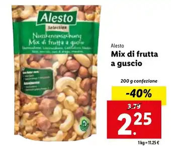 Lidl Alesto Mix di frutta a guscio 200 g confezione offerta