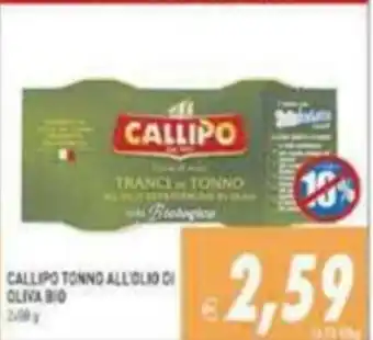 Pim Supermercati Callipo Tonno All'Olio Di Oliva Bio offerta